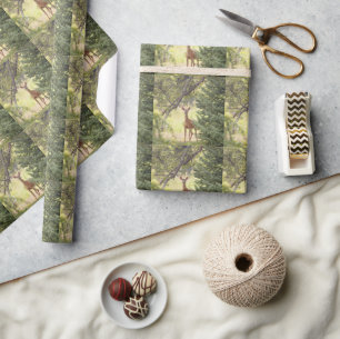 Papier Cadeau Un cerf solitaire