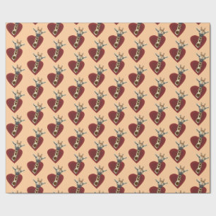 Papier Cadeau Un Coeur Pour Les Giraffes