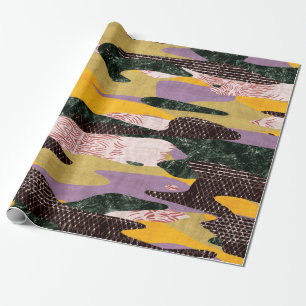 Papier Cadeau Un collage sans couture en camo forme un montage s