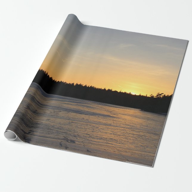 Papier Cadeau Un coucher du soleil gelé (Déroulé)