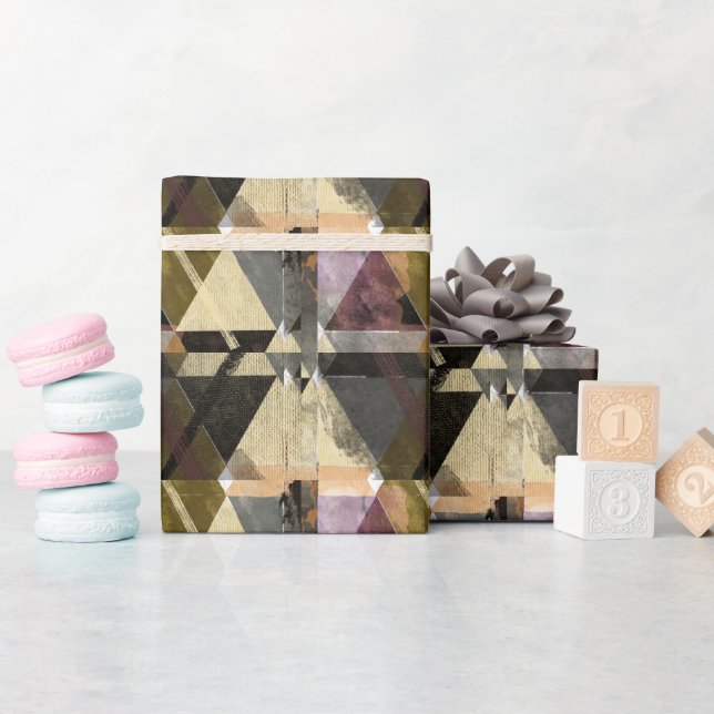 Papier Cadeau Un design abstrait moderne (Baby Shower)