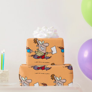 Papier Cadeau Un Homme Coule Avec Du Café