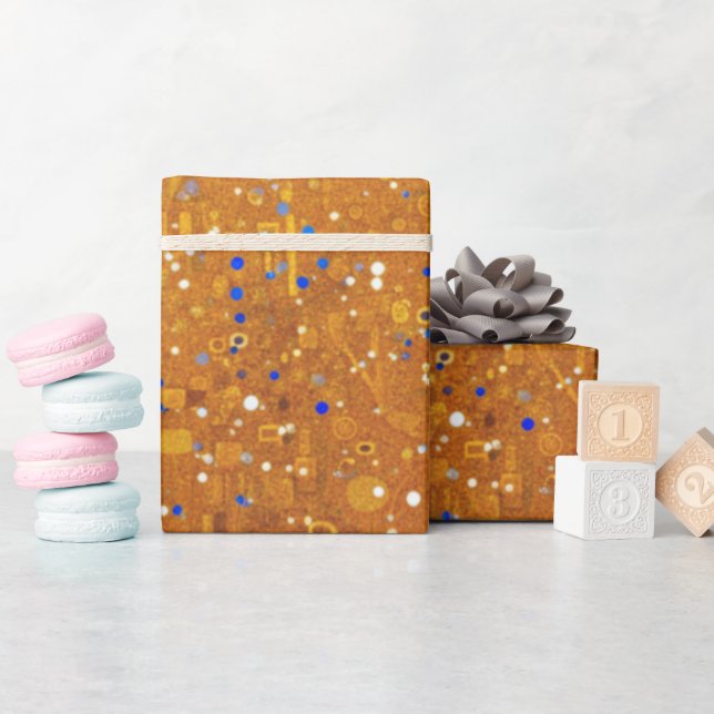 Papier Cadeau Un Klimt Or Inspiré (Baby Shower)