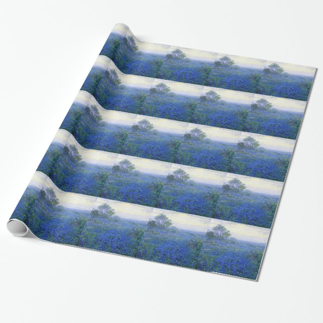 Papier Cadeau Un-nuageux-jour-bluebonnets de Robert Julian (Déroulé)