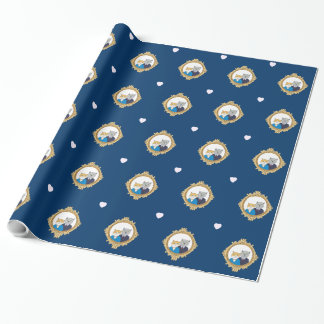Papier Cadeau Un très beau Kitty Couple Amoureux de les chats en