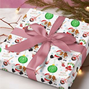 Papier Cadeau Un très joyeux Cavalier King Charles Noël Emballag