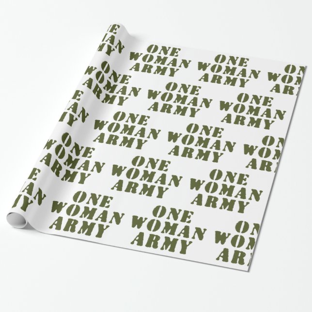 PAPIER CADEAU UNE ARMÉE FEMME (Déroulé)