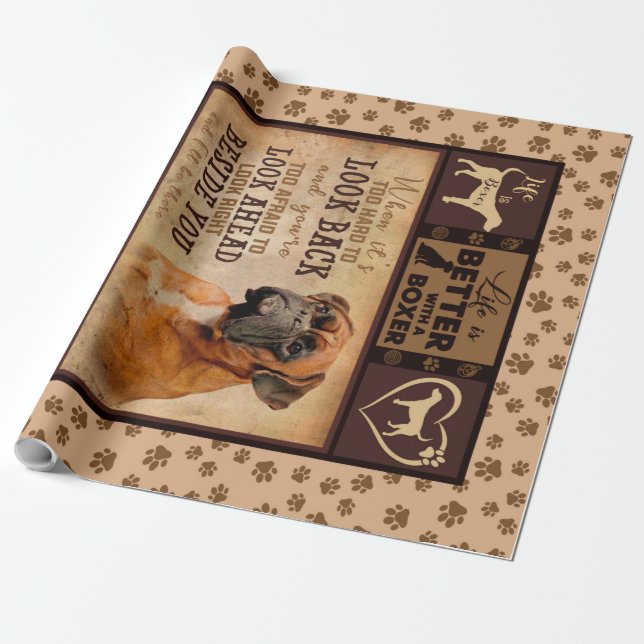 Papier Cadeau Une couverture de Noël personnalisée, la vie est m (Déroulé)