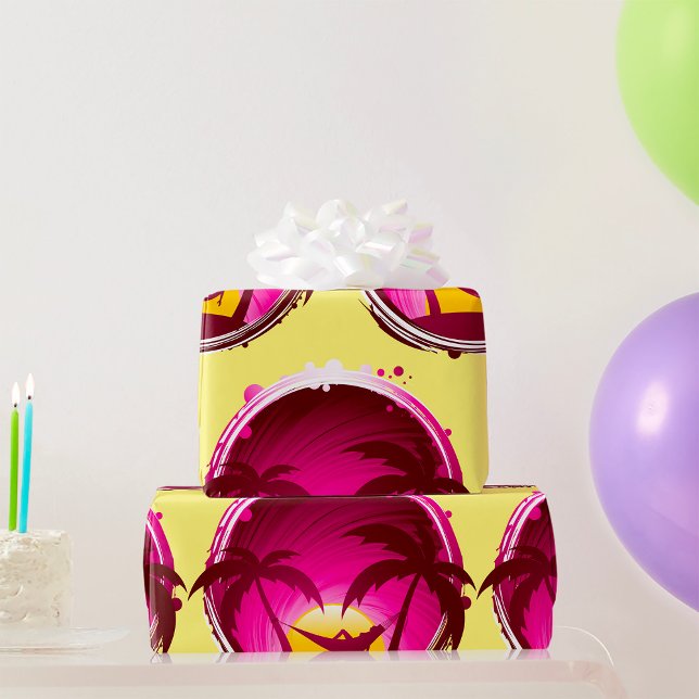 Papier Cadeau Une Femme Dans Un Hamac (Créateur téléchargé)