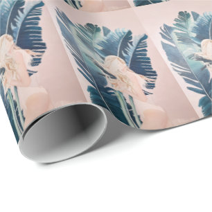 Papier Cadeau Une fille en maillot de bain peinture à l'huile