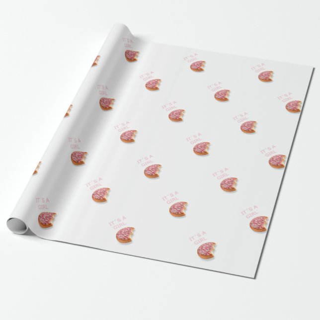Papier Cadeau une fille est née (Déroulé)
