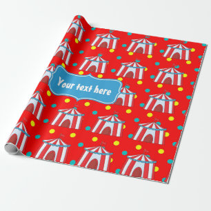 Papier Cadeau Une journée au cirque Fête d'enfants Personnalisée