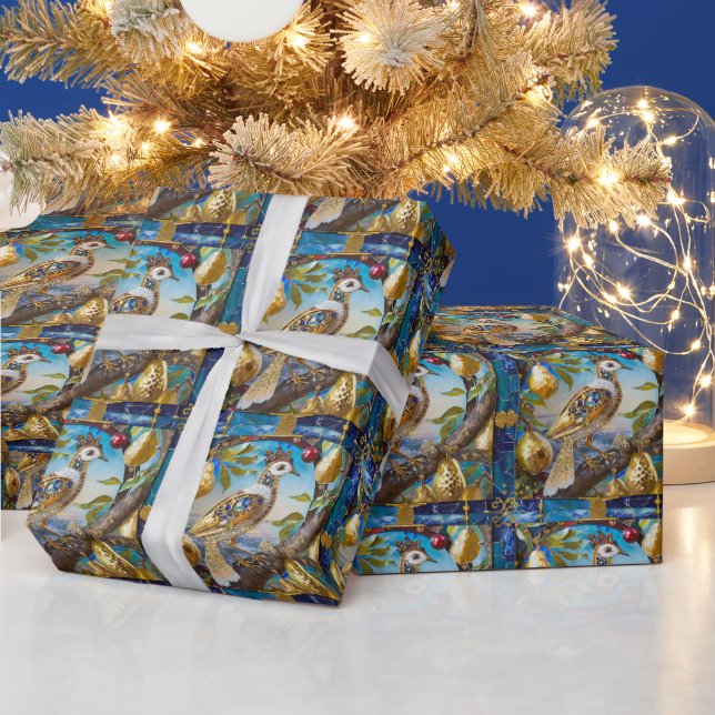 Papier Cadeau Une perdrix dans un poirier (Vacances)