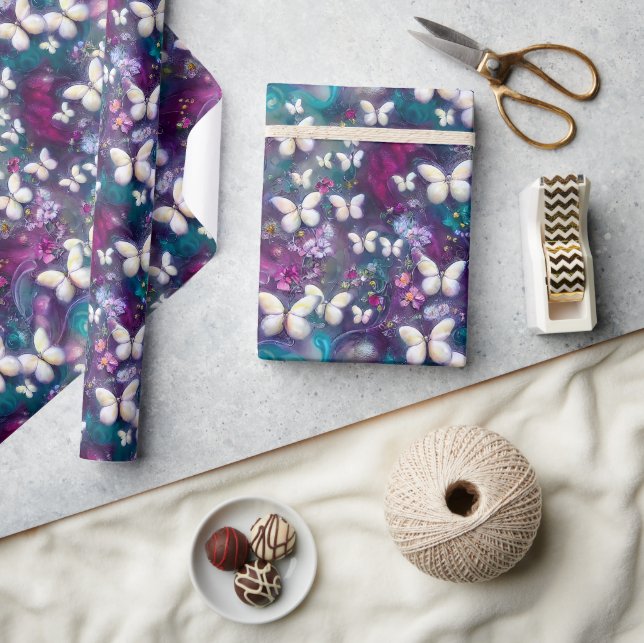 Papier Cadeau Une série de papillons mystiques Design 5 (Artisanat)