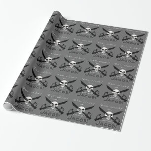 Papier Cadeau "Une vie de pirates pour… !" Enveloppe de cadeau