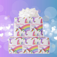 Unicorn Rainbow Personnaliser Nom Petite Fille