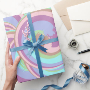 Papier Cadeau Unicorn Swirl