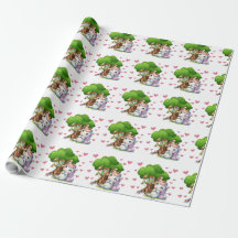 Unicorn & Woodland Friends Envelopper papier migno