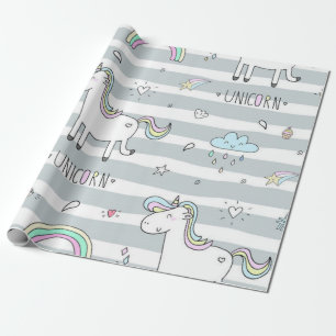 Papier Cadeau Unicorne