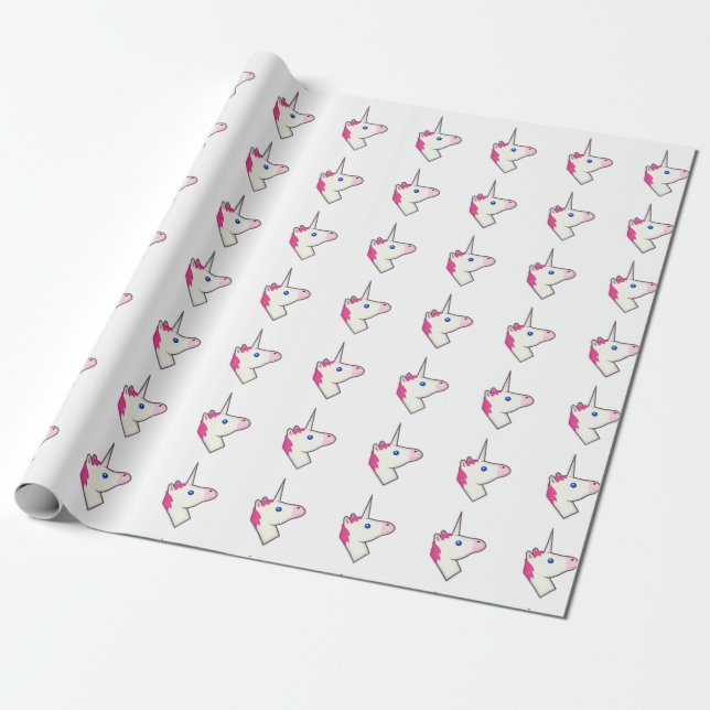 Papier Cadeau unicorne emoji (Déroulé)