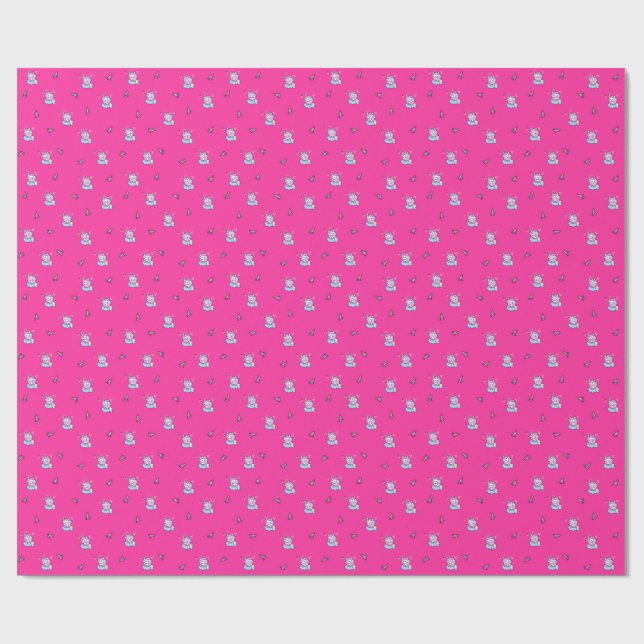 Papier cadeau Unicorne magique (Plat)