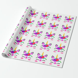 Papier Cadeau Unicornes
