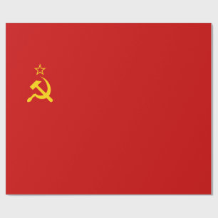 Papier Cadeau Union soviétique (URSS) (marteau communiste et fau