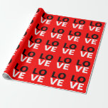 Papier Cadeau Unique Arrière - plan rouge amour romance<br><div class="desc">Vous pouvez facilement changer les polices et les couleurs. Vous pouvez également ajouter votre logo et l'image arrière - plan comme vous le souhaitez.</div>