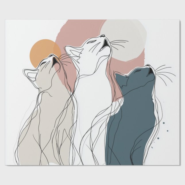 Papier Cadeau Unique Forest Animal All-Occasion Gift Wrap (Plat)