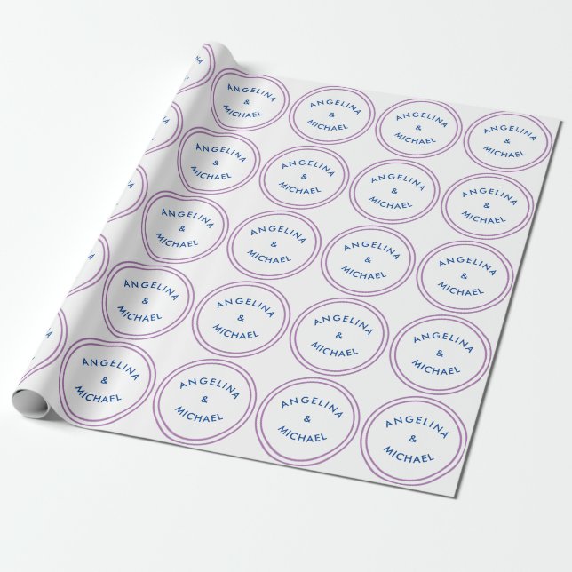 Papier Cadeau Unique Moderne Minimaliste Simple (Déroulé)