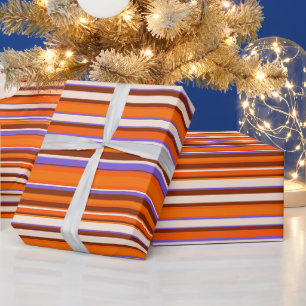 Papier Cadeau Unique Monogramme Whimsical Fête des pères festive