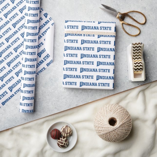 Papier Cadeau Université d'État de l'Indiana (Artisanat)