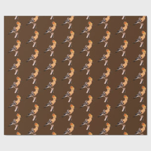 Papier Cadeau Upupa epops epops Motif en mosaïque