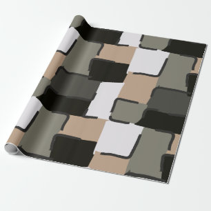 Papier Cadeau Urban Geo Onyx Neutre Motif Hero