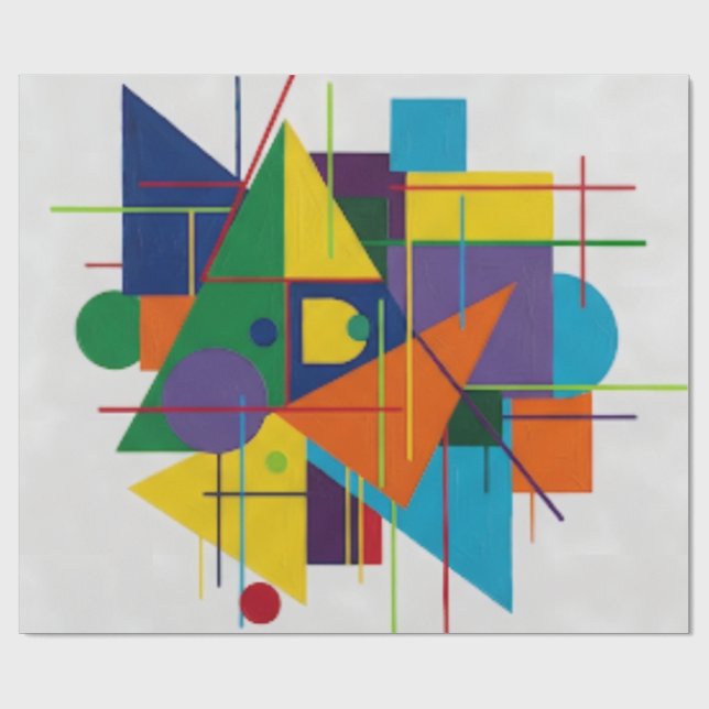 Papier Cadeau Urban Rhythm/Geometric design (Plat)