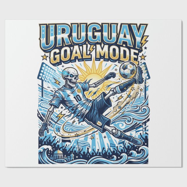 Papier Cadeau Uruguay Mode Goal Skeleton Attaquant Nations Dynam (Plat)