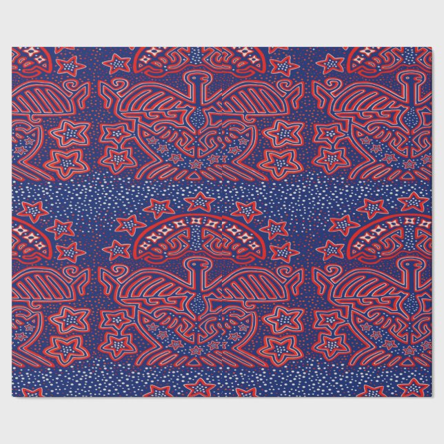 Papier Cadeau USA Eagle Democratic Patriot (Couture)