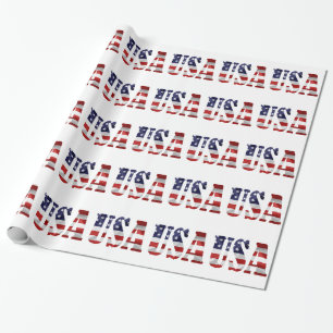 Papier Cadeau USA Patriotique