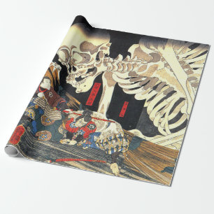 Papier Cadeau Utagawa Kuniyoshi Takiyasha La Sorcière Et Le Squ