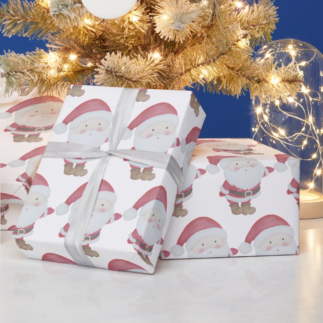 Papier Cadeau Vacances de Noël de Cute Père Noël (Vacances)