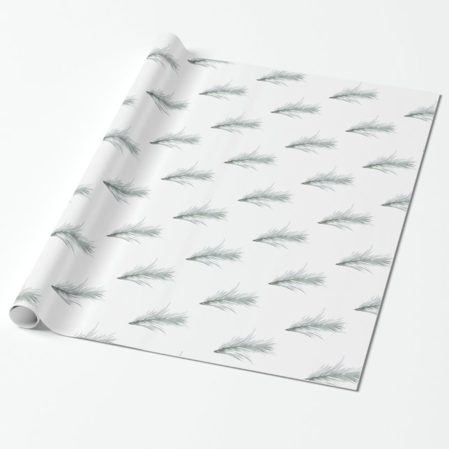 Papier Cadeau Vacances de Noël de Pine Simple (Déroulé)