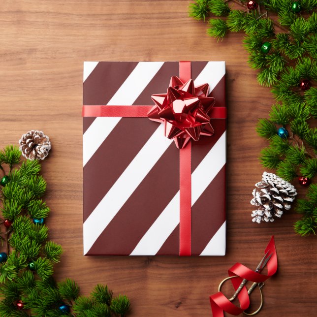 Papier Cadeau Vacances de Noël en Bourgogne moderne (Cadeau de vacances)
