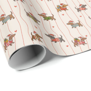 Papier Cadeau Vacances de Noël pour chien