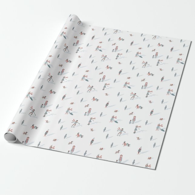 Papier Cadeau Vacances de ski (Déroulé)