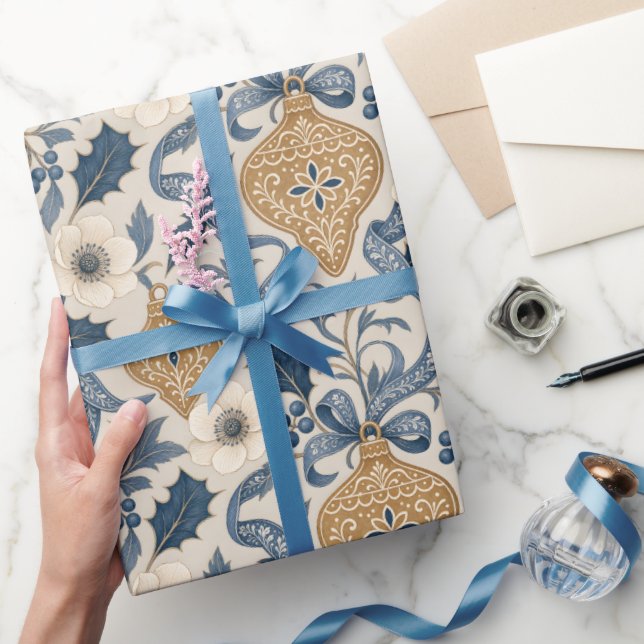 Papier Cadeau Vacances de style William Morris (Cadeaux)