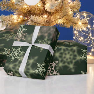 Papier Cadeau Vacances d'hiver Flocons de neige de Noël