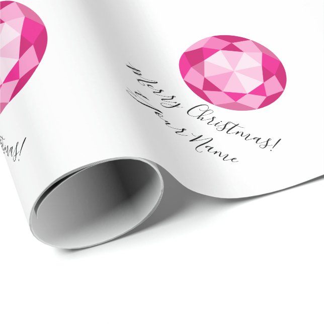 Papier Cadeau Vacances faites sur commande de Noël de pierre (Coin rond)