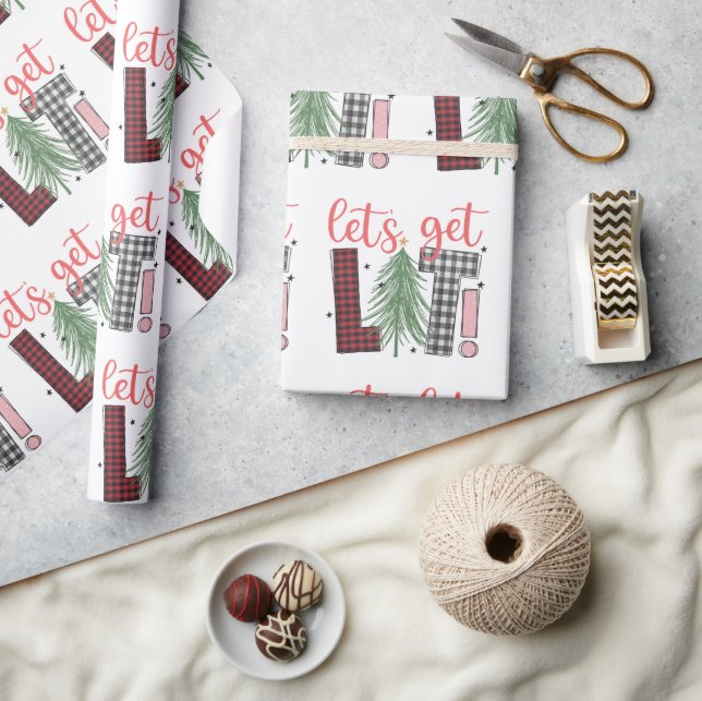 Papier Cadeau Vacances Lit Fun Festive Noël Cadeau (Artisanat)
