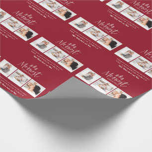 Papier Cadeau Vacances multi de photo du plus Joyeux Noël