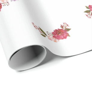 Papier Cadeau Vacances vintages de Noël de bouquet